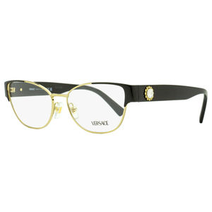 Versace Cat Eye Eyeglasses VE1267B 1433 Gold/Black 53mm